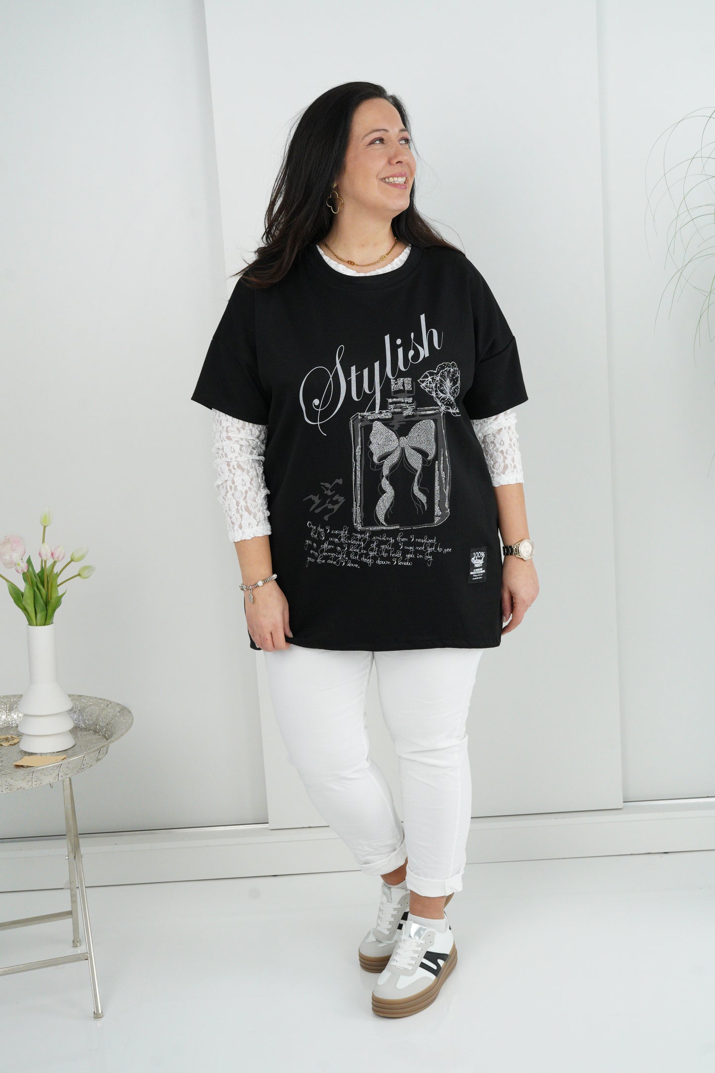 Joggpant in Weiß (42-46+)