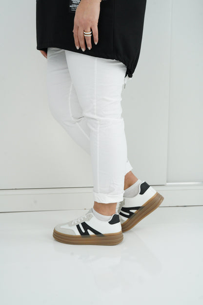Joggpant in Weiß (42-46+)