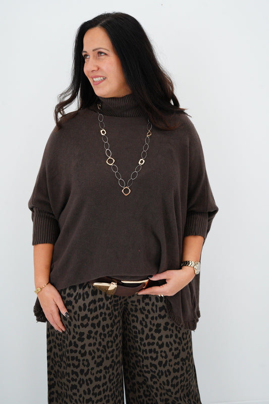 Pullover in Chocolate (36-48)