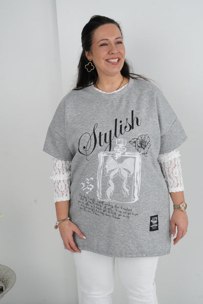 Sweatshirt in Grau (42-46)