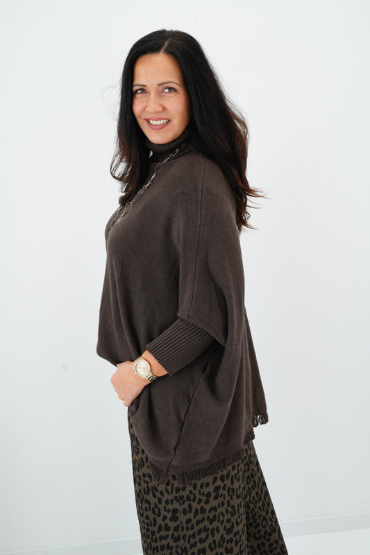 Pullover in Chocolate (36-48)