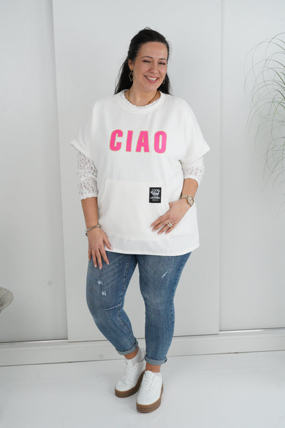 Sweatshirt in Off-White (42-46)