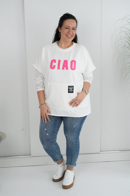 Sweatshirt in Off-White (42-46)