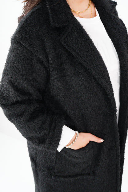 Mantel in Schwarz (40-44)