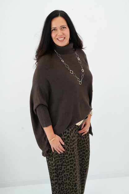 Pullover in Chocolate (36-48)