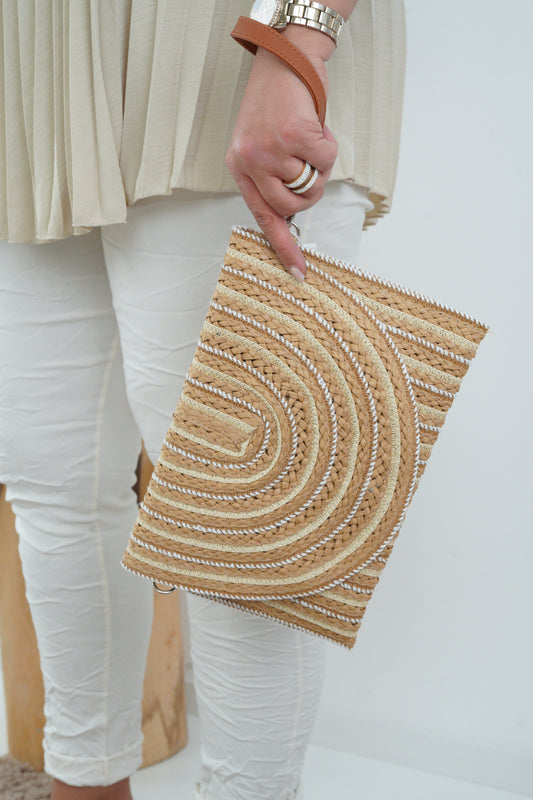 Clutch in Bast Optik (One Size)
