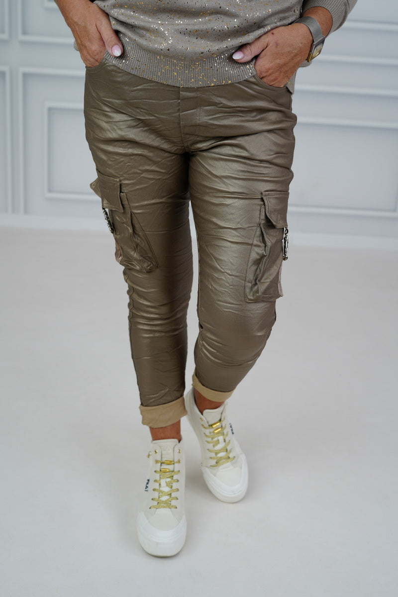 Kunstleder Joggpant "Desiree" (38-42+)