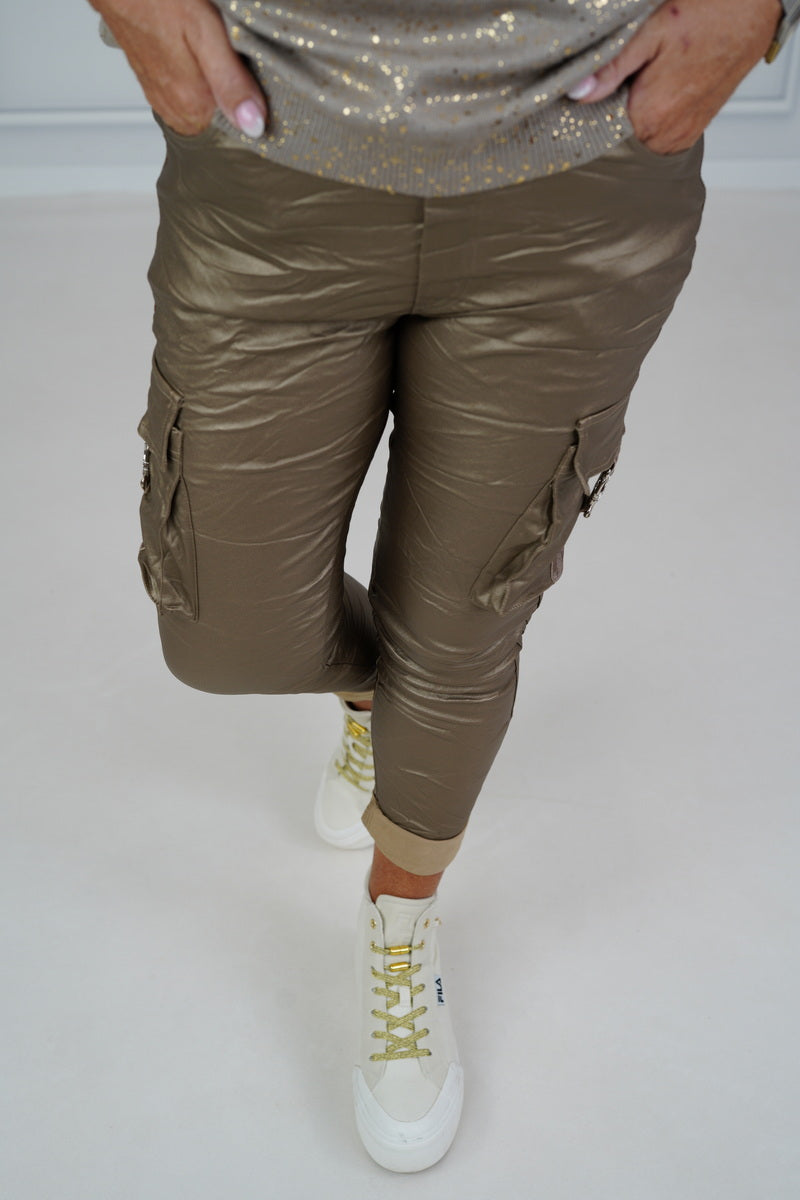 Kunstleder Joggpant "Desiree" (38-42+)