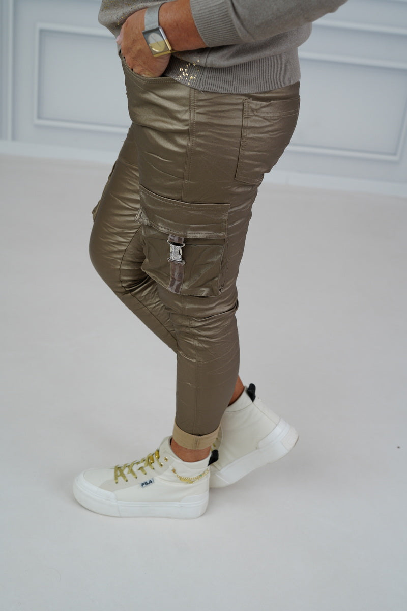 Kunstleder Joggpant "Desiree" (38-42+)