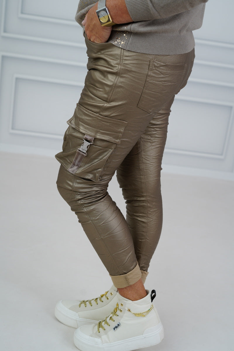 Kunstleder Joggpant "Desiree" (38-42+)