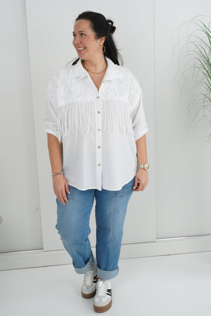 Bluse in Weiß (42-46)