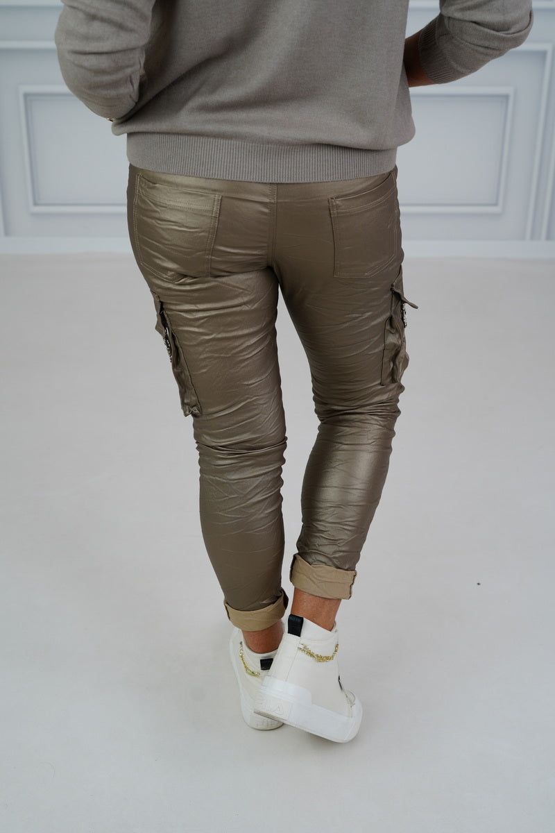 Kunstleder Joggpant "Desiree" (38-42+)