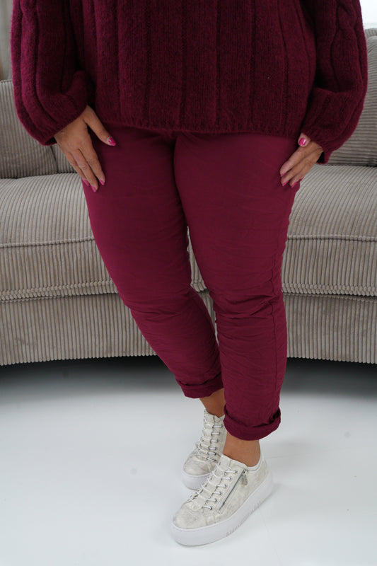 Joggpant in Bordeaux (42-46)