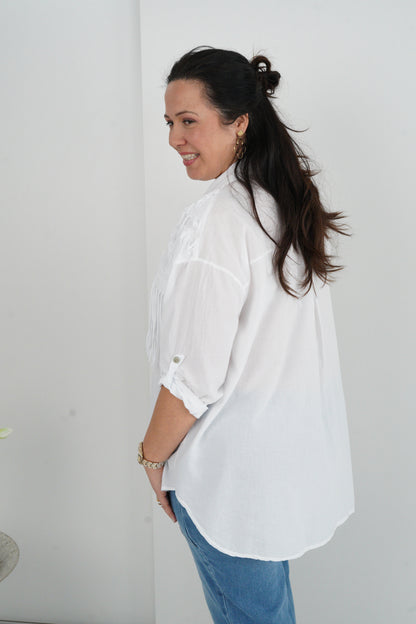 Bluse in Weiß (42-46)