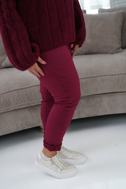 Joggpant in Bordeaux (42-46)