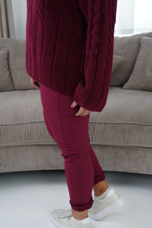 Joggpant in Bordeaux (42-46)