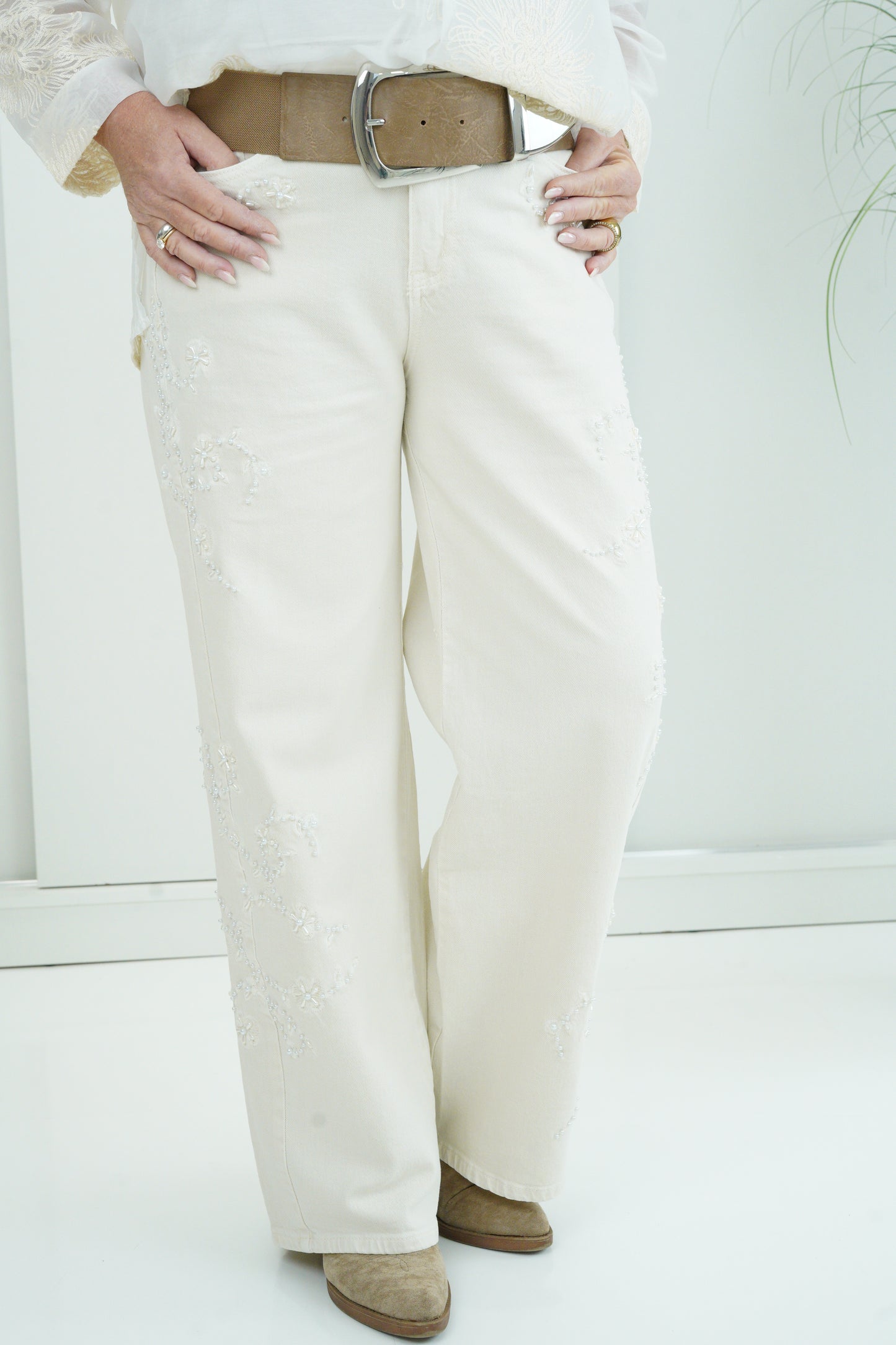 Jeans in Creme (S-XL)