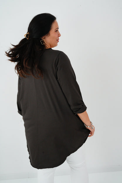 Shirt in Schoko (40-44+)