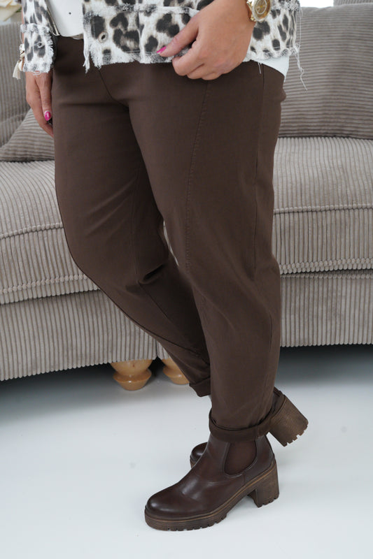 Joggpant in Schoko (40-44)