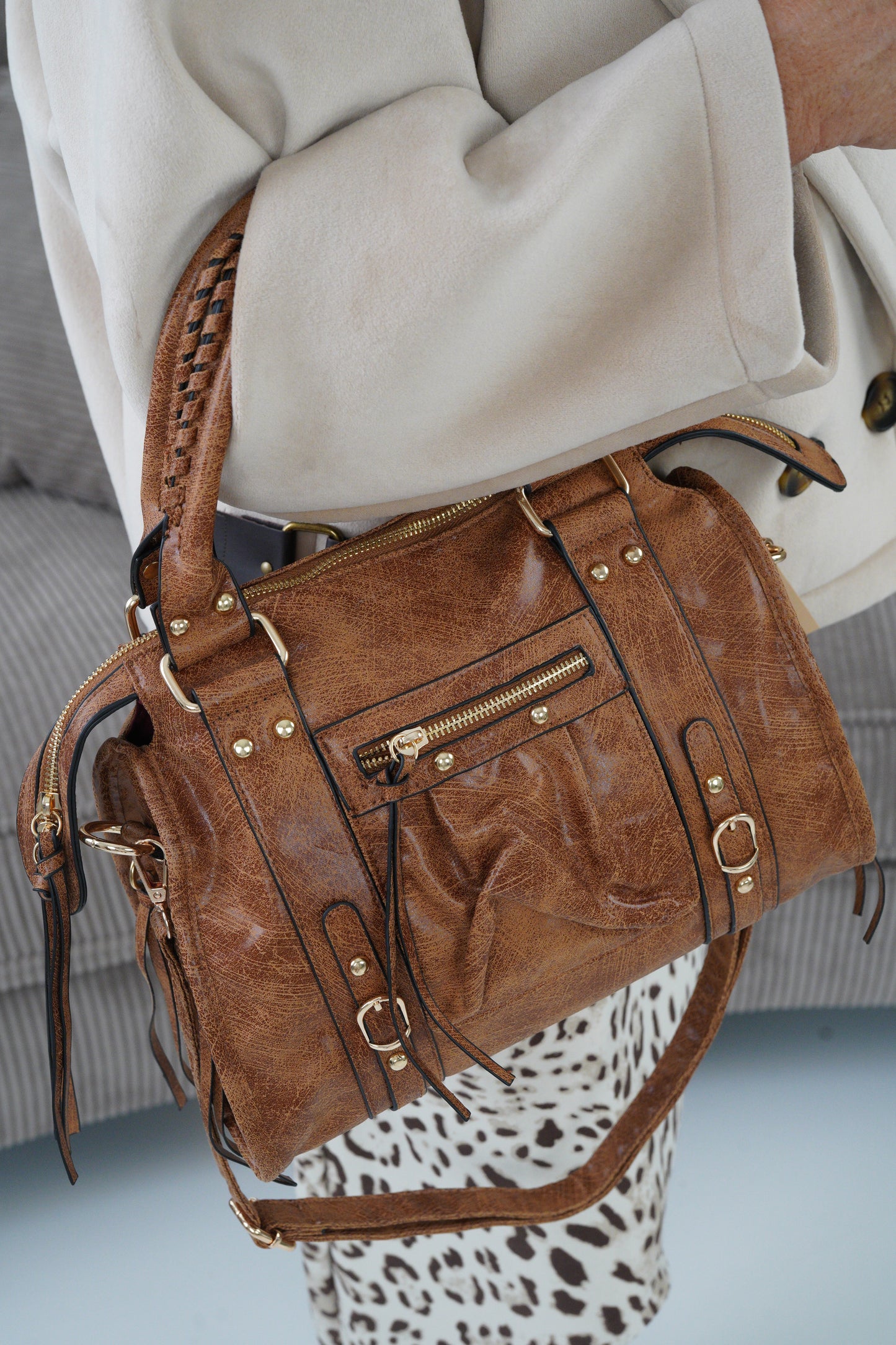 Tasche in Cognac