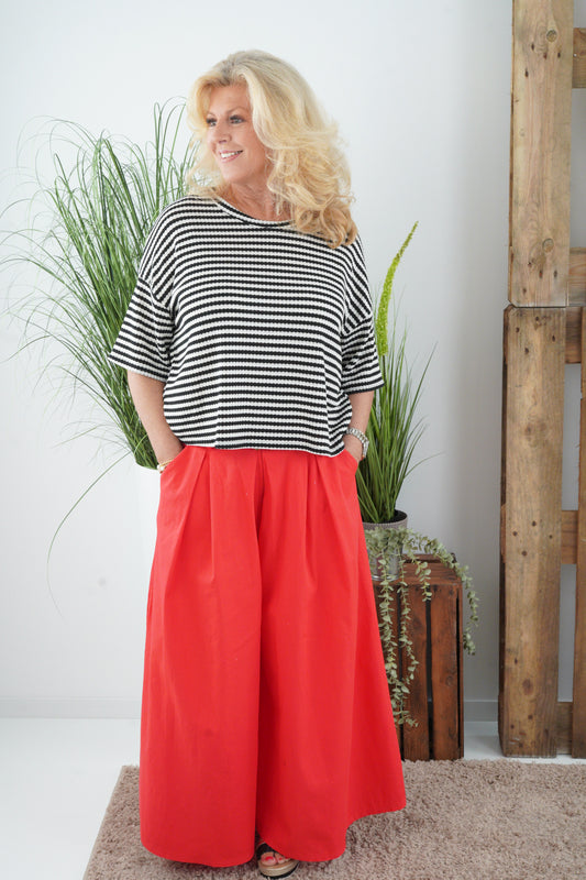 Shirt in Schwarz-Weiß (40-44)