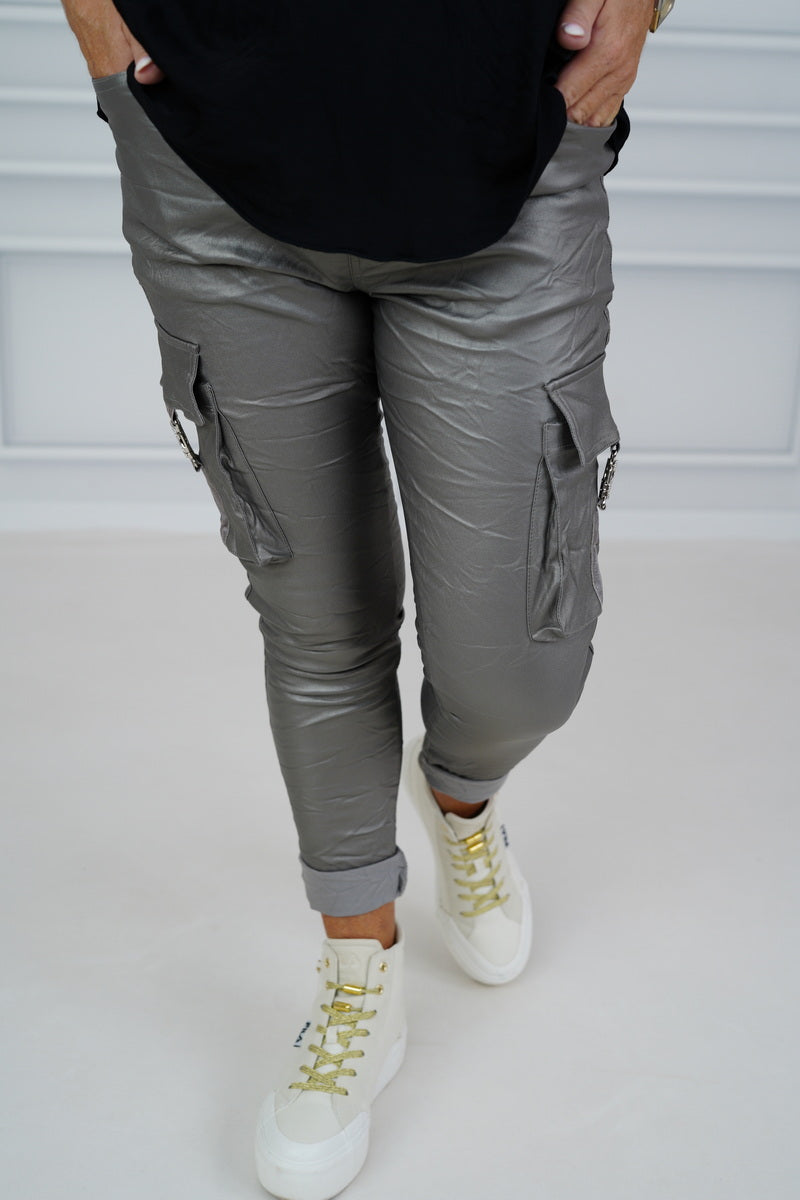 Kunstleder Joggpant "Desiree" (38-42+)