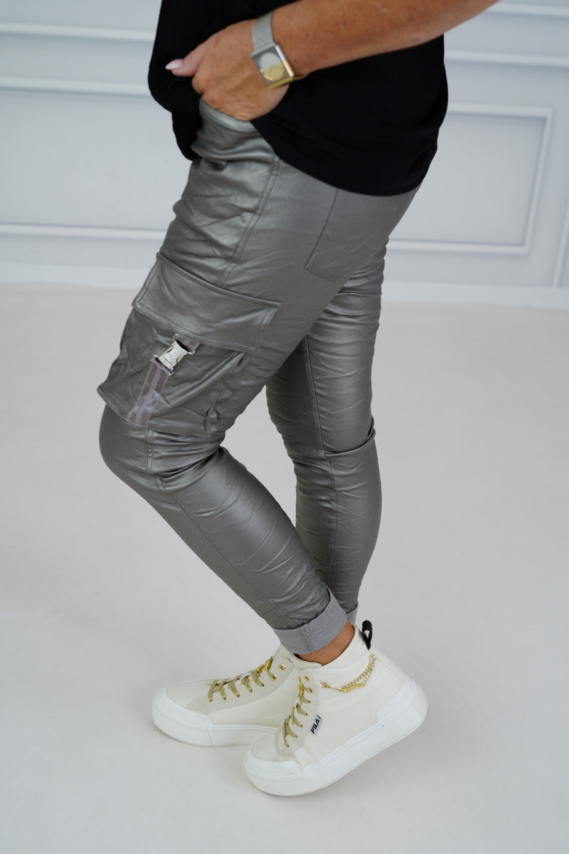 Kunstleder Joggpant "Desiree" (38-42+)