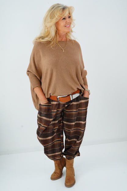 Joggpant in Schoko (38-42)