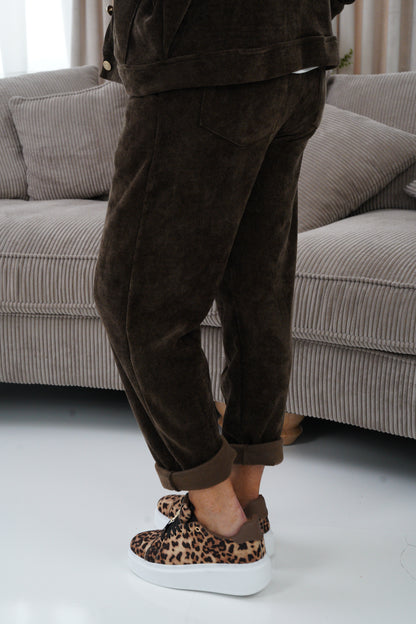 Joggpant in Schoko (38-42)