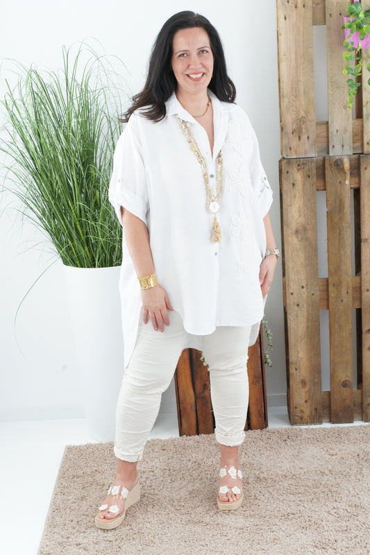 Bluse in Weiß (42-46)