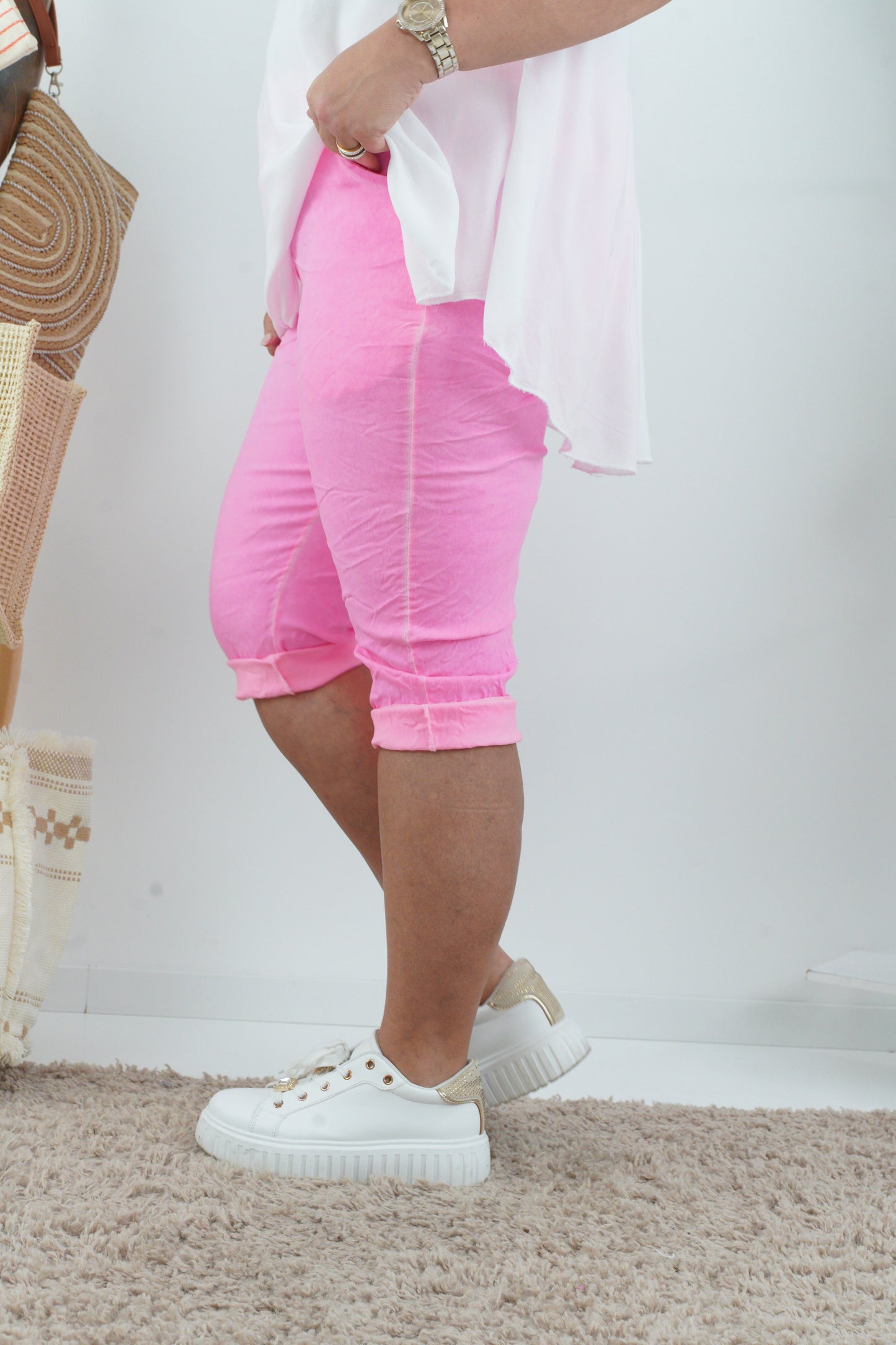 Capri Hose in Neon-Pink (42-46)