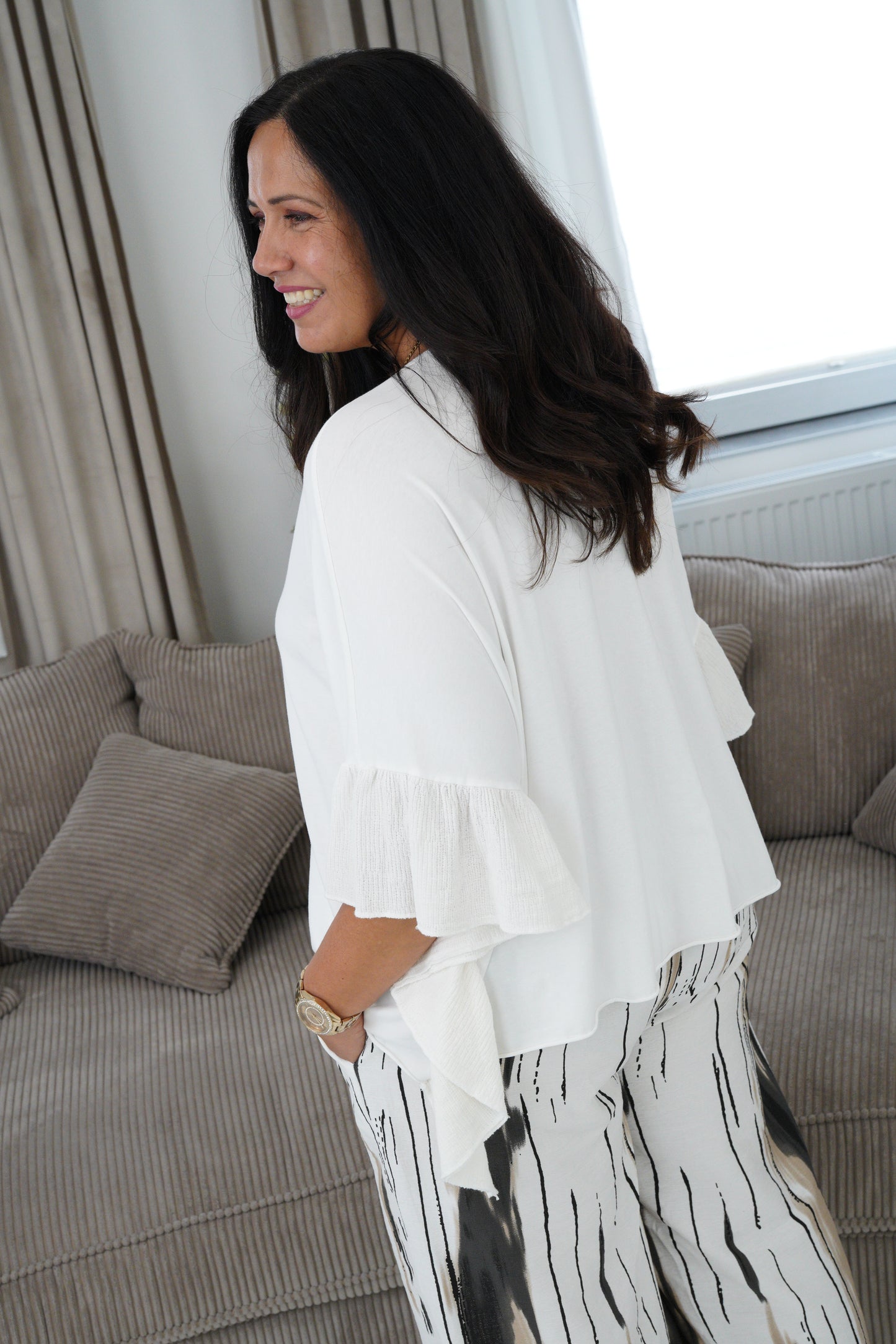 Bluse in Off-White (42-46)