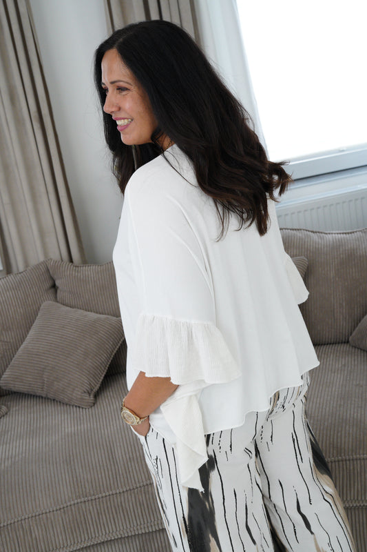 Bluse in Off-White (42-46)