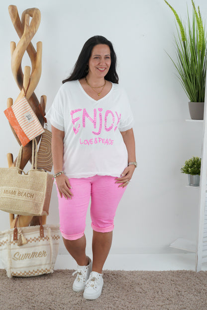 T-Shirt in Weiß (40-46)