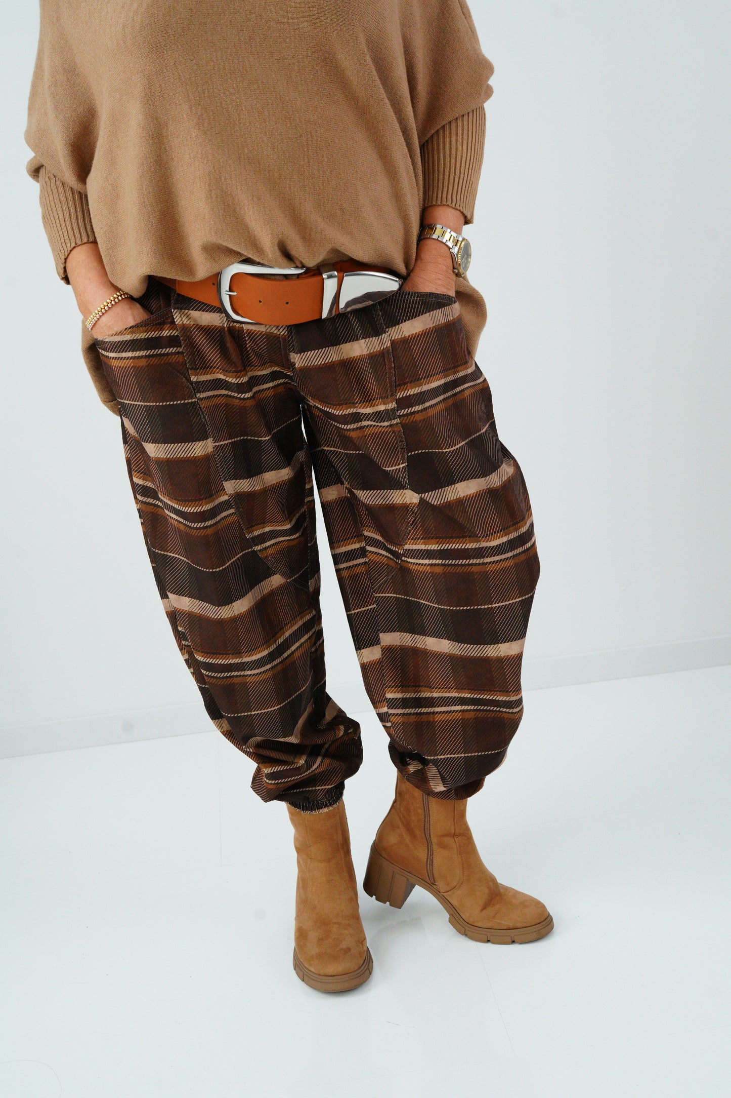 Joggpant in Schoko (38-42)