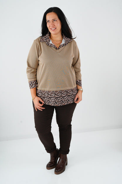 Sweatshirt in Cappuccino (40-44)