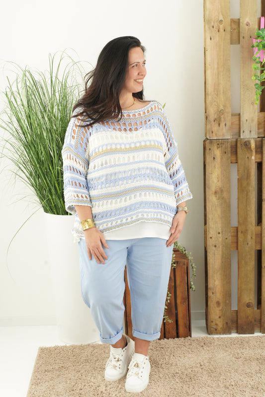 Pullover in Hellblau (40-44)