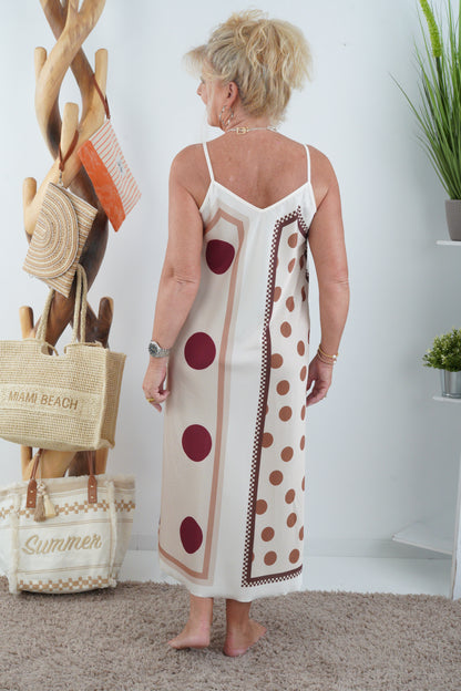 Kleid in Vanille-Schoko (36-42+)