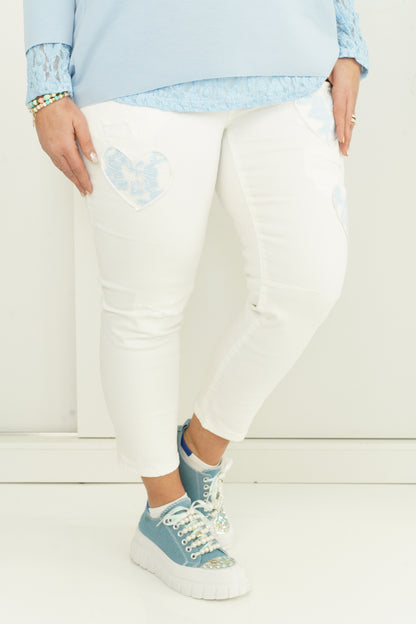 Jeans in Weiß ( S,M,L,XL)