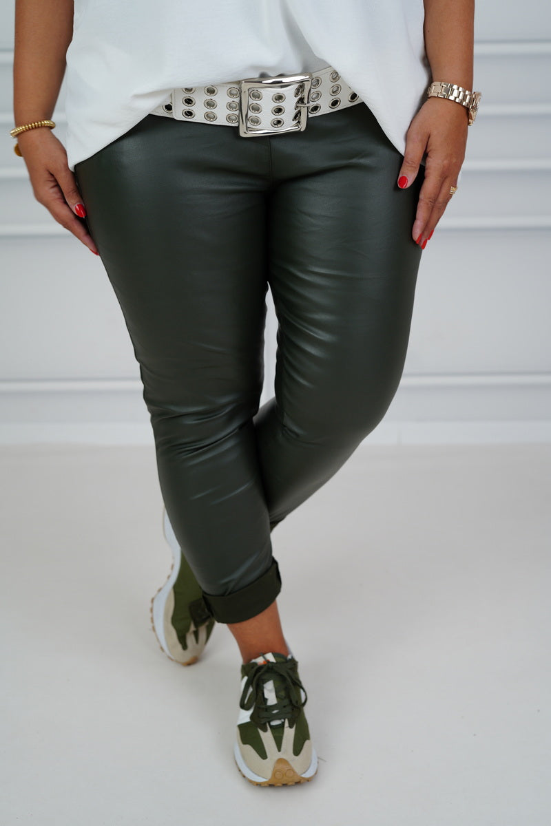 Kunstleder Joggpant "Missy" (38-42+)