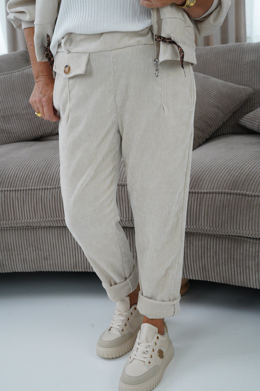 Joggpant in Beige (40-44)