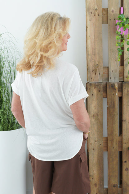 T-Shirt in Offwhite (42-46)