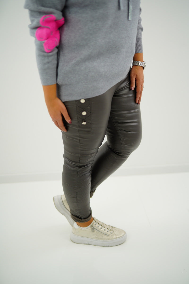 Kunstleder Joggpant "Violette" (38-42+)