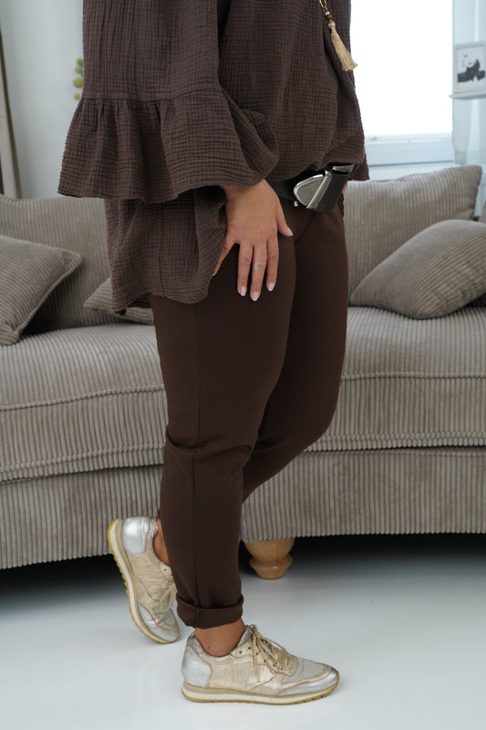 Joggpant in Schoko (42-44)
