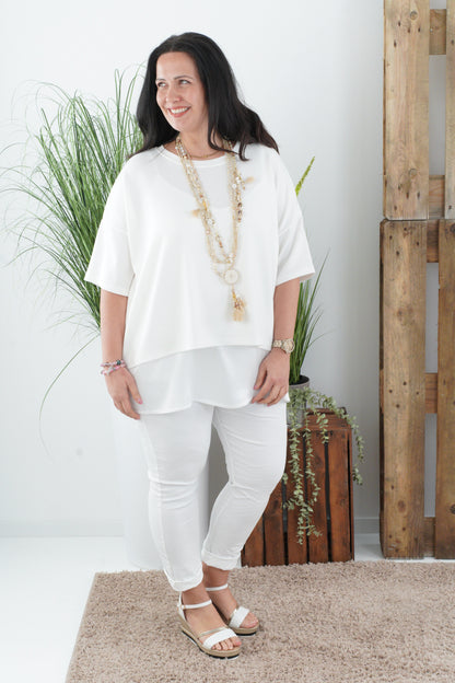 Shirt in Weiß (40-44)