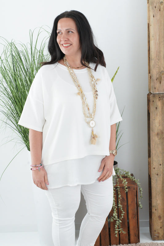 Shirt in Weiß (40-44)