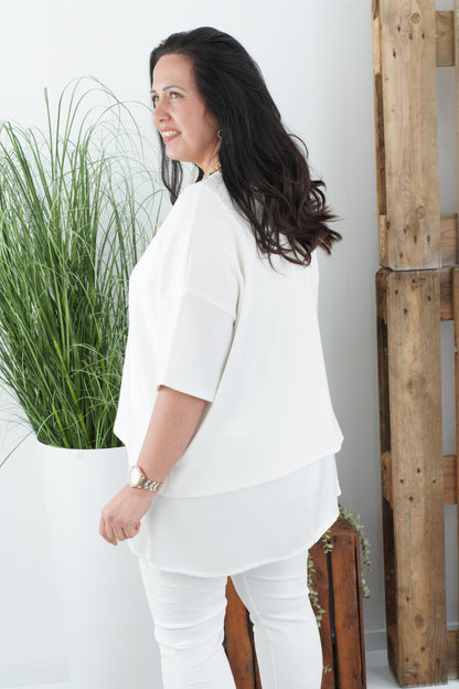 Shirt in Weiß (40-44)