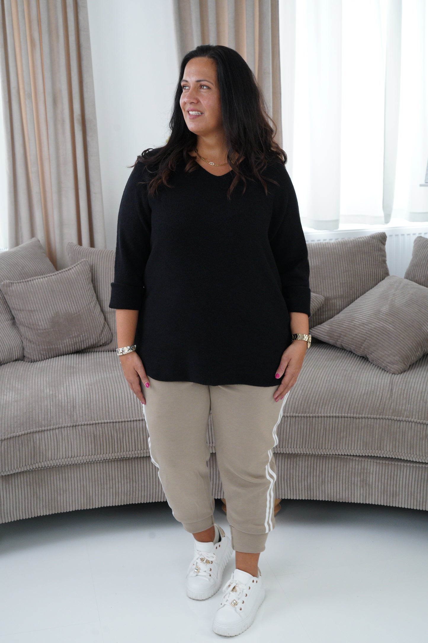 Joggpant in Taupe (40-44)