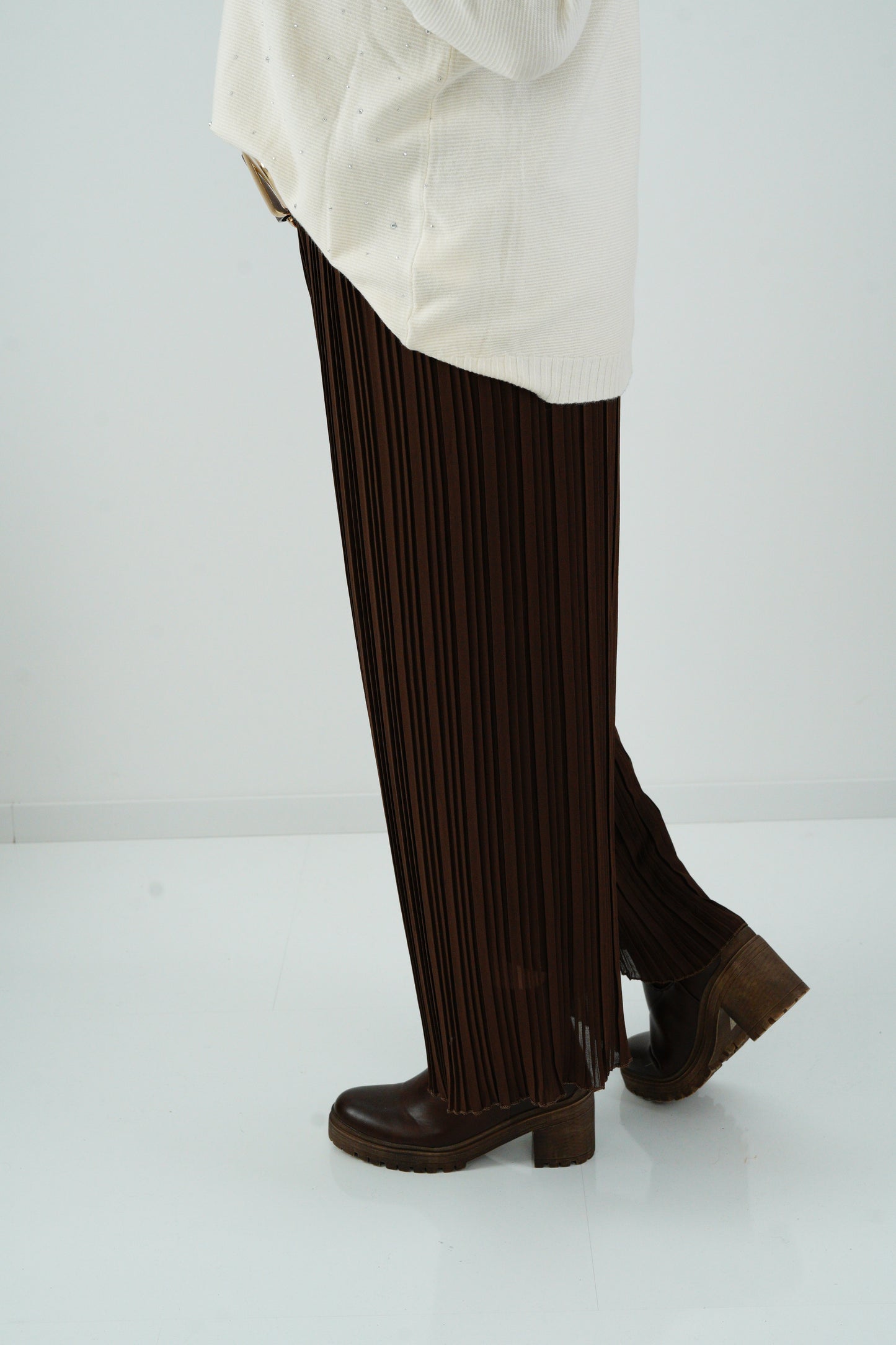 Plisseehose in Schoko (36-40)