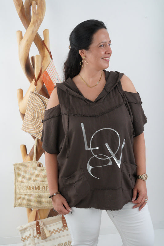 Shirt in Chocolate (40-44+)